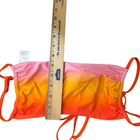 Weworewhat Women’s M Medium Ombre Colorful Bikini Top Strappy Swim Beach Sexy - Picture 10 of 11